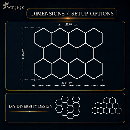 11 Hex Led Lights
